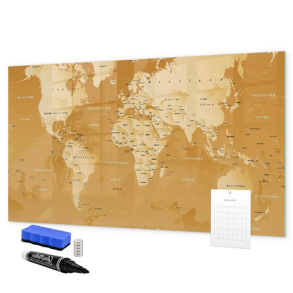 Magnetická psací tabule Interaktivní plánovač map s fotografiemi