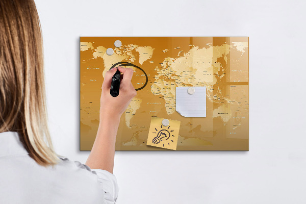 Magnetická psací tabule Interaktivní plánovač map s fotografiemi