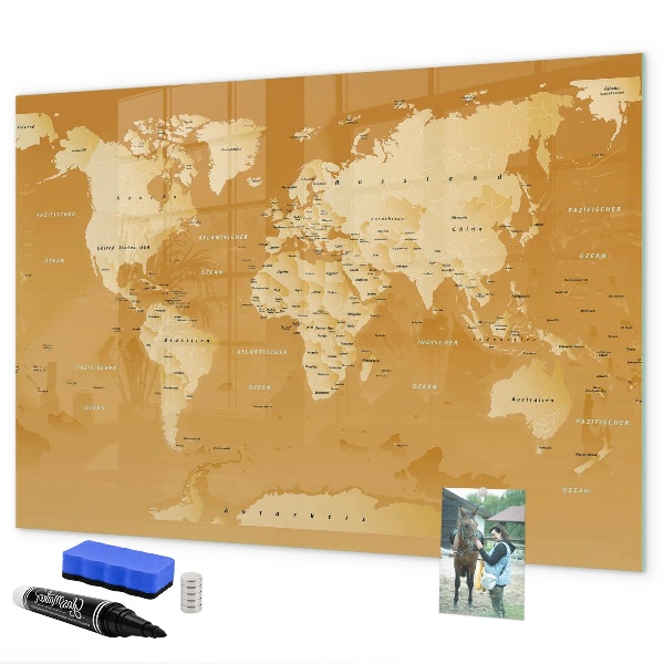 Magnetická psací tabule Interaktivní plánovač map s fotografiemi