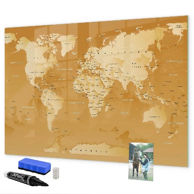 Magnetická psací tabule Interaktivní plánovač map s fotografiemi