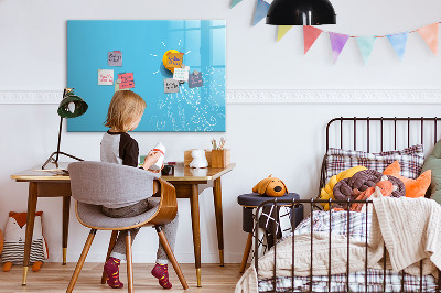 Popisovatelná magnetická tabule Barevná tabule pro prezentaci fotografií