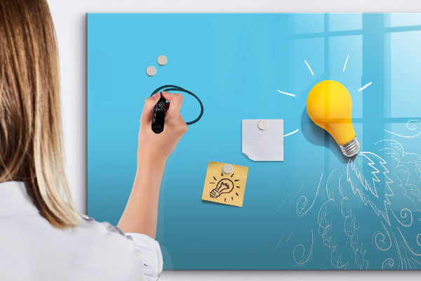 Popisovatelná magnetická tabule Barevná tabule pro prezentaci fotografií