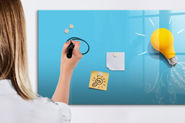 Popisovatelná magnetická tabule Barevná tabule pro prezentaci fotografií