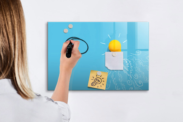 Popisovatelná magnetická tabule Barevná tabule pro prezentaci fotografií