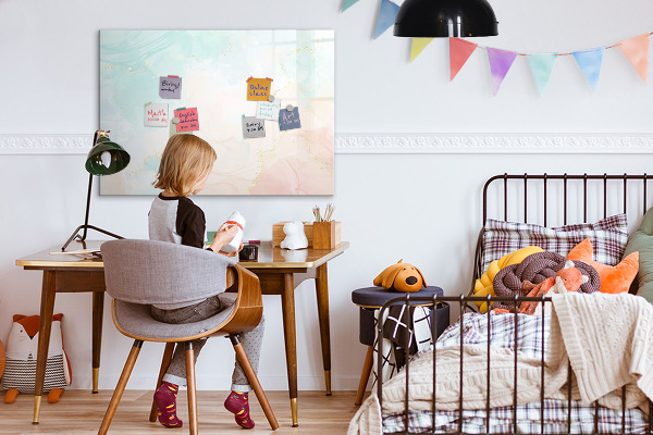 Popisovatelná magnetická tabule Barevná tabule pro prezentaci fotografií