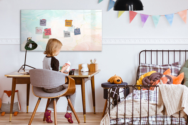 Popisovatelná magnetická tabule Barevná tabule pro prezentaci fotografií