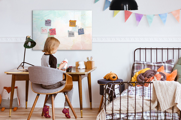 Popisovatelná magnetická tabule Barevná tabule pro prezentaci fotografií