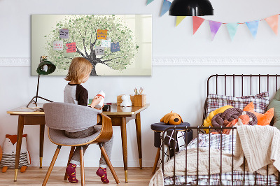 Magnetická psací tabule Strom vzpomínek s osobními fotografiemi