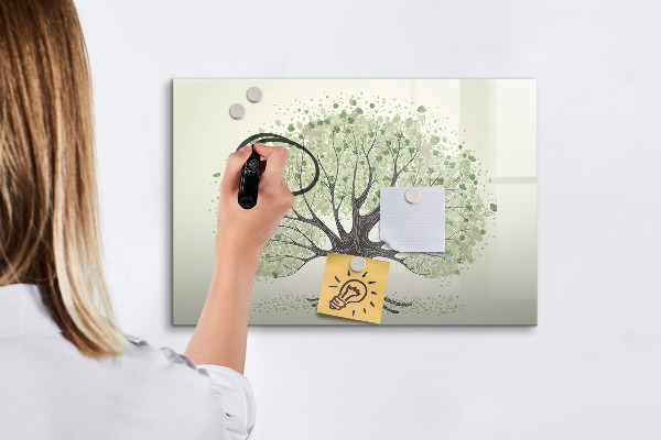 Magnetická psací tabule Strom vzpomínek s osobními fotografiemi