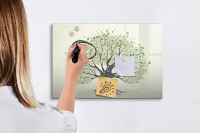 Magnetická psací tabule Strom vzpomínek s osobními fotografiemi