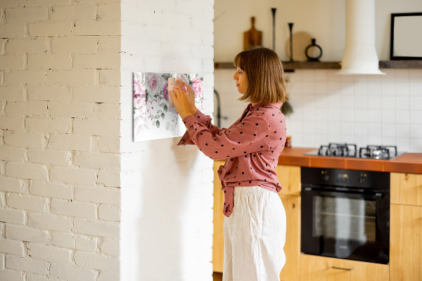 Magnetická psací tabule Květinový panel na fotografie a poznámky