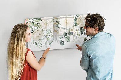 Magnetická psací tabule Květinový motiv s prostorem pro fotografie