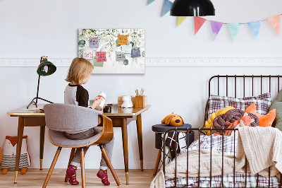 Popisovatelná magnetická tabule Stylová tabule pro prezentaci vzpomínek