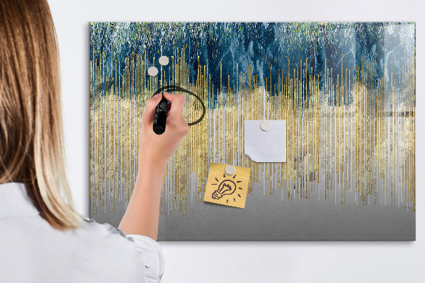 Popisovatelná magnetická tabule Barevný panel pro prezentaci fotografií
