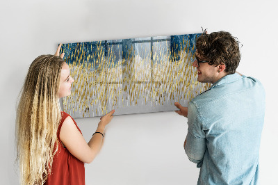 Popisovatelná magnetická tabule Barevný panel pro prezentaci fotografií