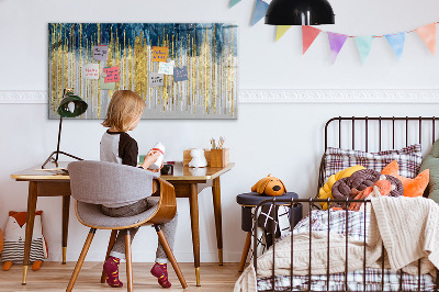 Popisovatelná magnetická tabule Barevný panel pro prezentaci fotografií