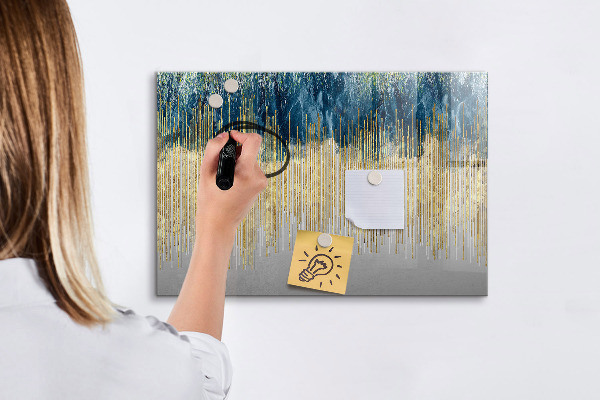 Popisovatelná magnetická tabule Barevný panel pro prezentaci fotografií