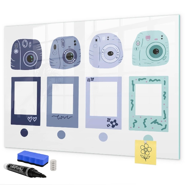 Magnetická psací tabule Kreativní místo pro vzpomínky a fotografie