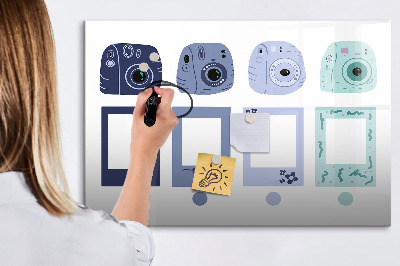 Magnetická psací tabule Kreativní místo pro vzpomínky a fotografie