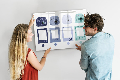 Magnetická psací tabule Kreativní místo pro vzpomínky a fotografie