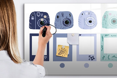Magnetická psací tabule Kreativní místo pro vzpomínky a fotografie