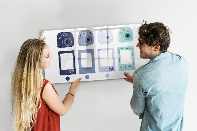 Magnetická psací tabule Kreativní místo pro vzpomínky a fotografie