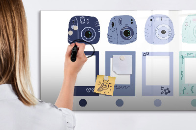 Magnetická psací tabule Kreativní místo pro vzpomínky a fotografie