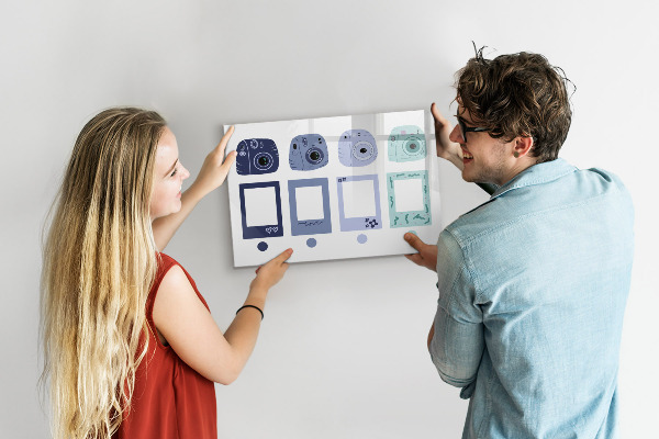 Magnetická psací tabule Kreativní místo pro vzpomínky a fotografie
