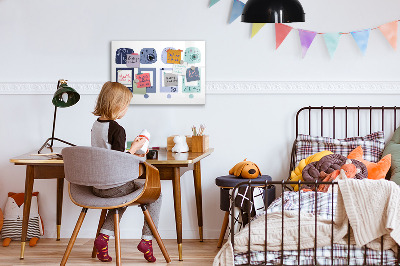 Magnetická psací tabule Kreativní místo pro vzpomínky a fotografie