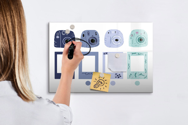 Magnetická psací tabule Kreativní místo pro vzpomínky a fotografie