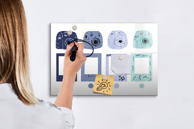 Magnetická psací tabule Kreativní místo pro vzpomínky a fotografie