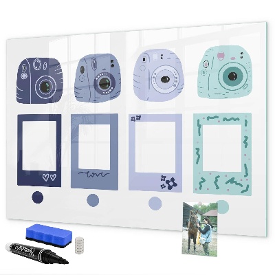 Magnetická psací tabule Kreativní místo pro vzpomínky a fotografie