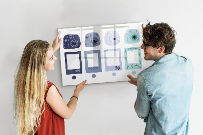 Magnetická psací tabule Kreativní místo pro vzpomínky a fotografie