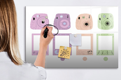 Popisovatelná magnetická tabule Kreativní tabule na fotky a poznámky