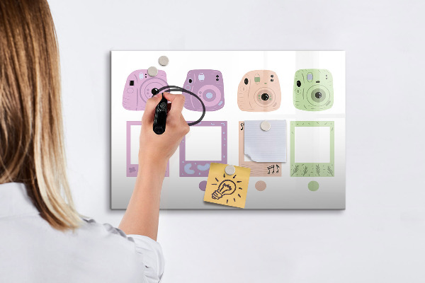 Popisovatelná magnetická tabule Kreativní tabule na fotky a poznámky