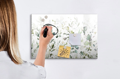 Magnetická psací tabule Zelená tabule na fotografie a poznámky