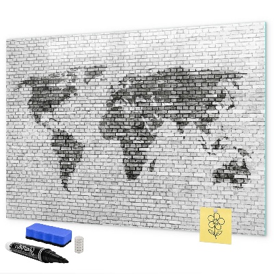Popisovatelná magnetická tabule Interaktivní mapa pro zobrazení fotografií