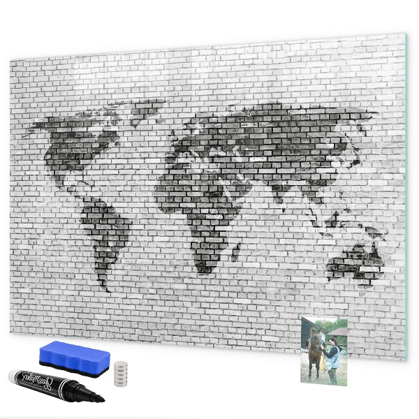 Popisovatelná magnetická tabule Interaktivní mapa pro zobrazení fotografií
