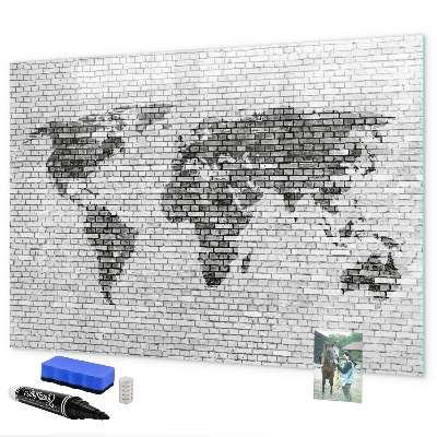 Popisovatelná magnetická tabule Interaktivní mapa pro zobrazení fotografií