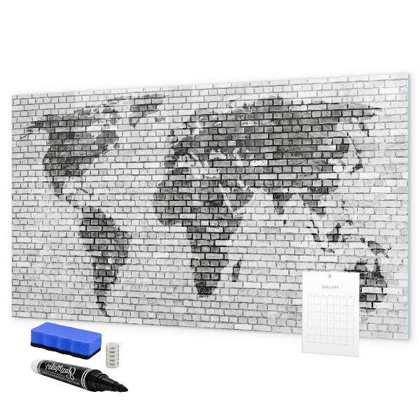 Popisovatelná magnetická tabule Interaktivní mapa pro zobrazení fotografií