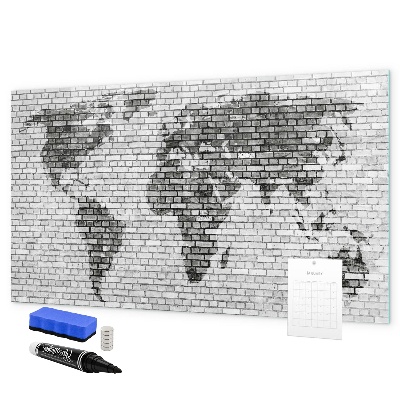 Popisovatelná magnetická tabule Interaktivní mapa pro zobrazení fotografií