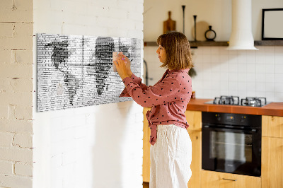 Popisovatelná magnetická tabule Interaktivní mapa pro zobrazení fotografií