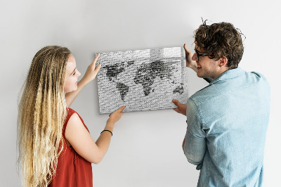 Popisovatelná magnetická tabule Interaktivní mapa pro zobrazení fotografií