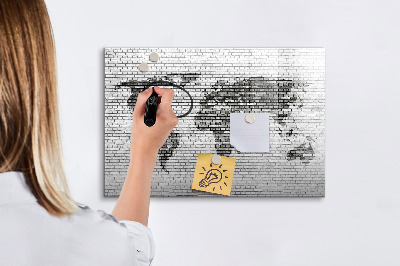 Popisovatelná magnetická tabule Interaktivní mapa pro zobrazení fotografií