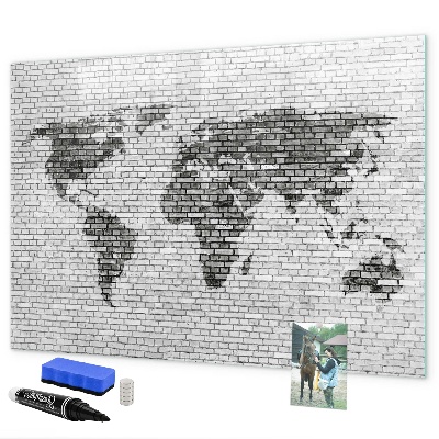 Popisovatelná magnetická tabule Interaktivní mapa pro zobrazení fotografií