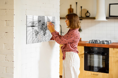 Popisovatelná magnetická tabule Interaktivní mapa pro zobrazení fotografií