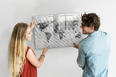 Popisovatelná magnetická tabule Interaktivní mapa pro zobrazení fotografií