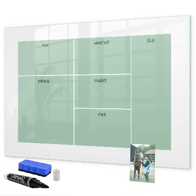 Magnetická psací tabule Organizér s poznámkami a fotografiemi
