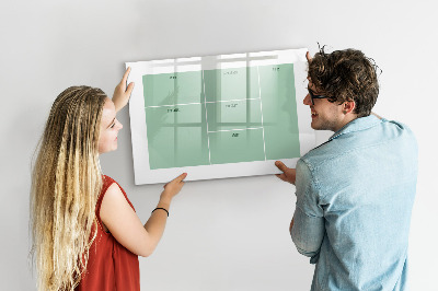 Magnetická psací tabule Organizér s poznámkami a fotografiemi
