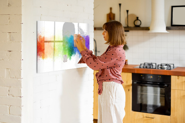Popisovatelná magnetická tabule Barevná nástěnka s fotografiemi